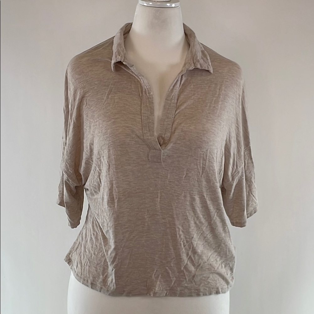 MAJESTIC FILATURES Soft Touch Polo Top, 10